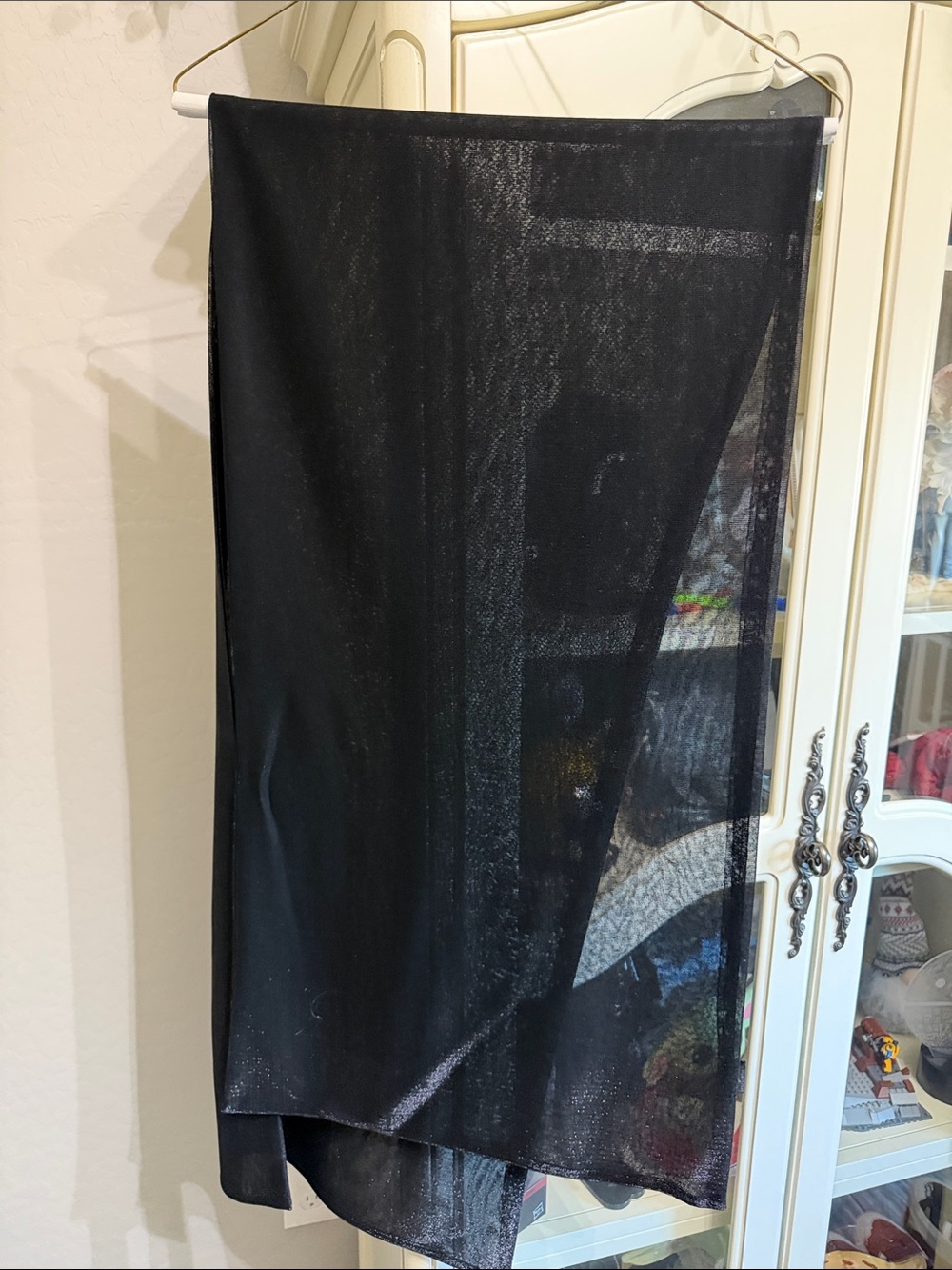 Black Women's Sheer sparkly formal wrap